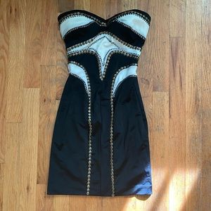 Embellished Bebe mini dress